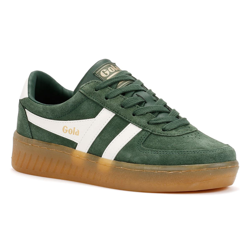 Gola Grandslam Baskets En Daim Pour Femme, Vertes