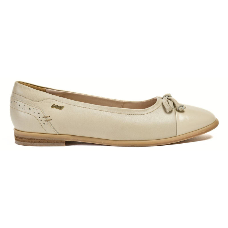 Pod Priya Femmes, Ballerines En Cuir Taupe
