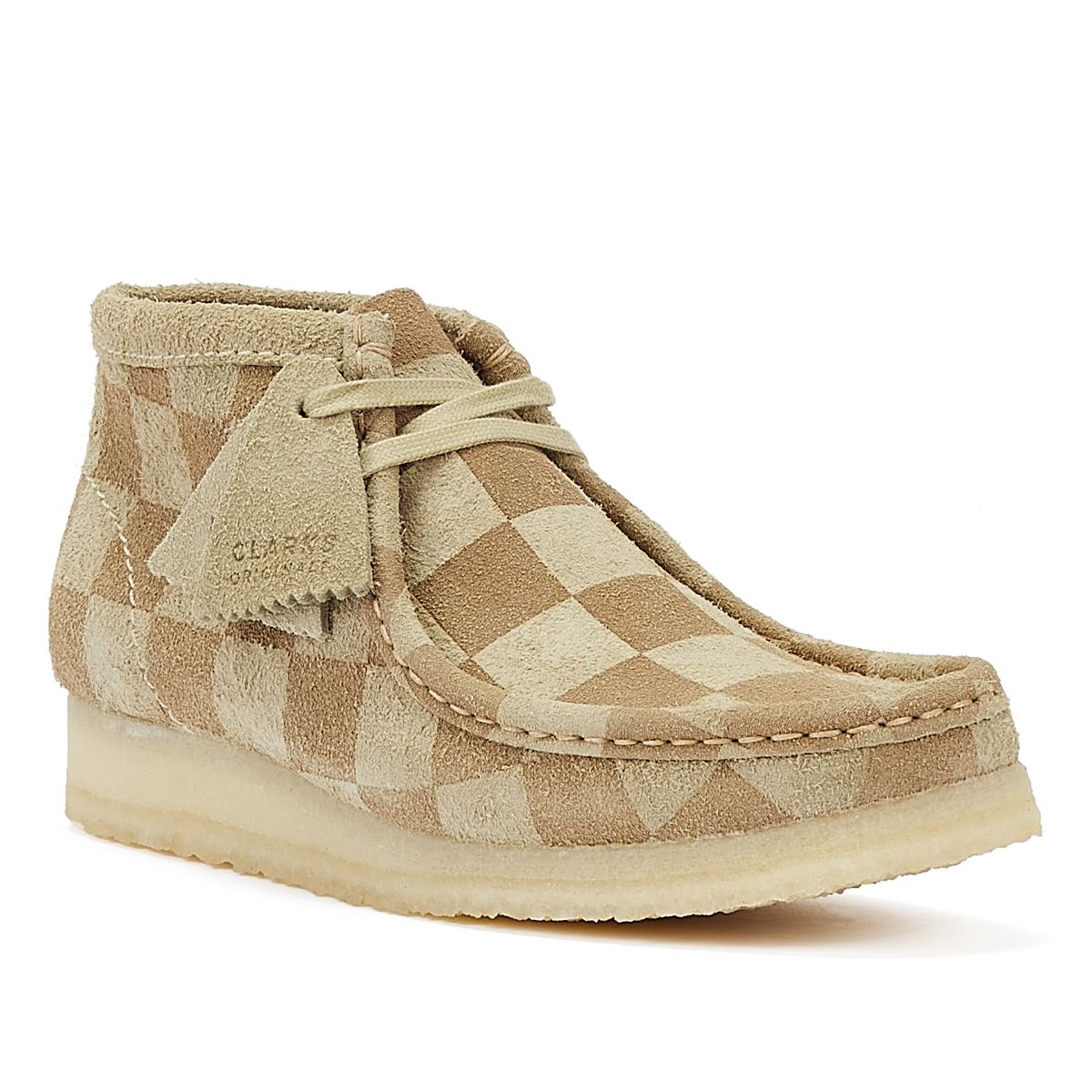 Clarks Originals Wallabee Check Bottes beiges pour femmes