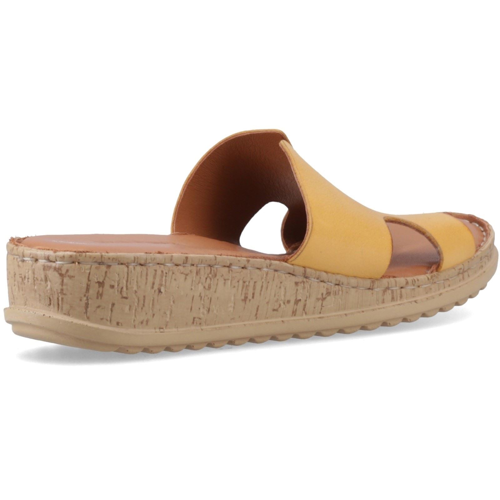Hush Puppies Eloise Sandales En Cuir Pour Femmes Moutarde