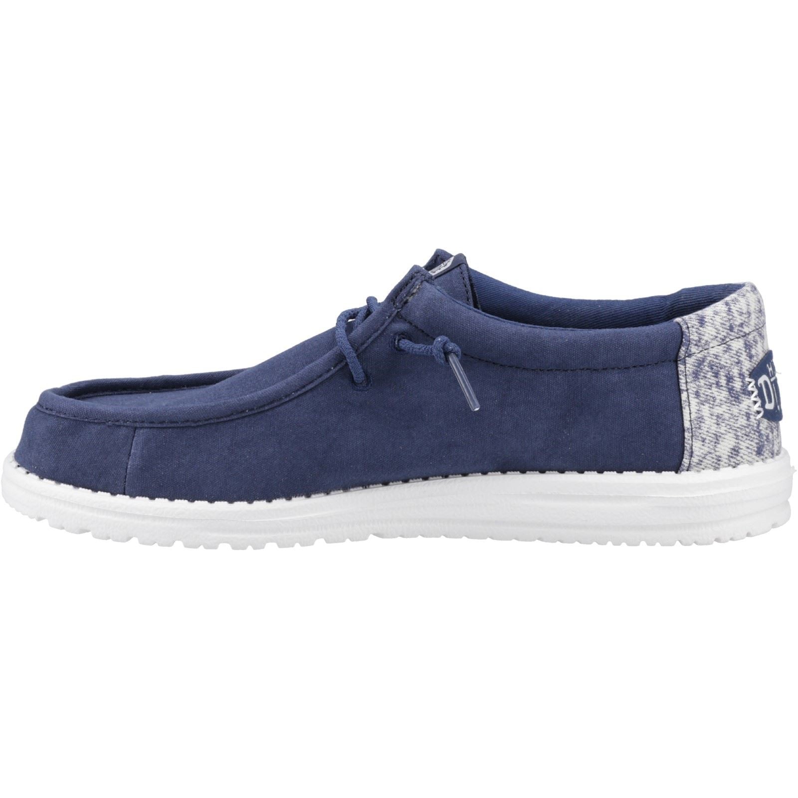 HEYDUDE Wally Surf Wash Chaussures Mocassins En Velours Homme Bleu Marine