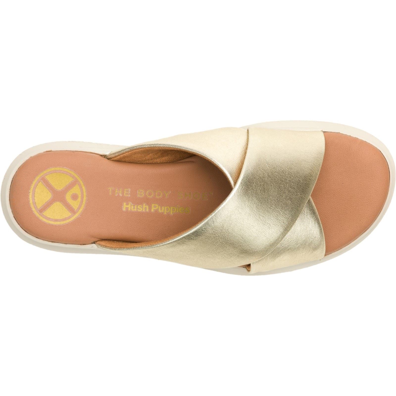 Hush Puppies Uplift Sandales Champagne Pour Femme En Cuir