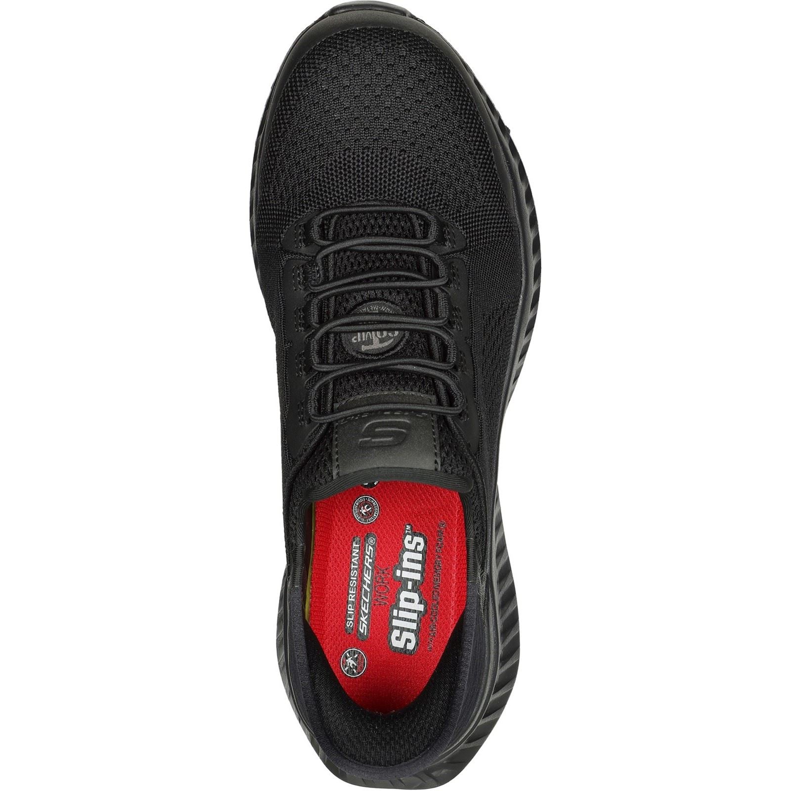 Skechers Workwear Tilido Fletchit CT Baskets De Sécurité Noires Pour Hommes En Textile