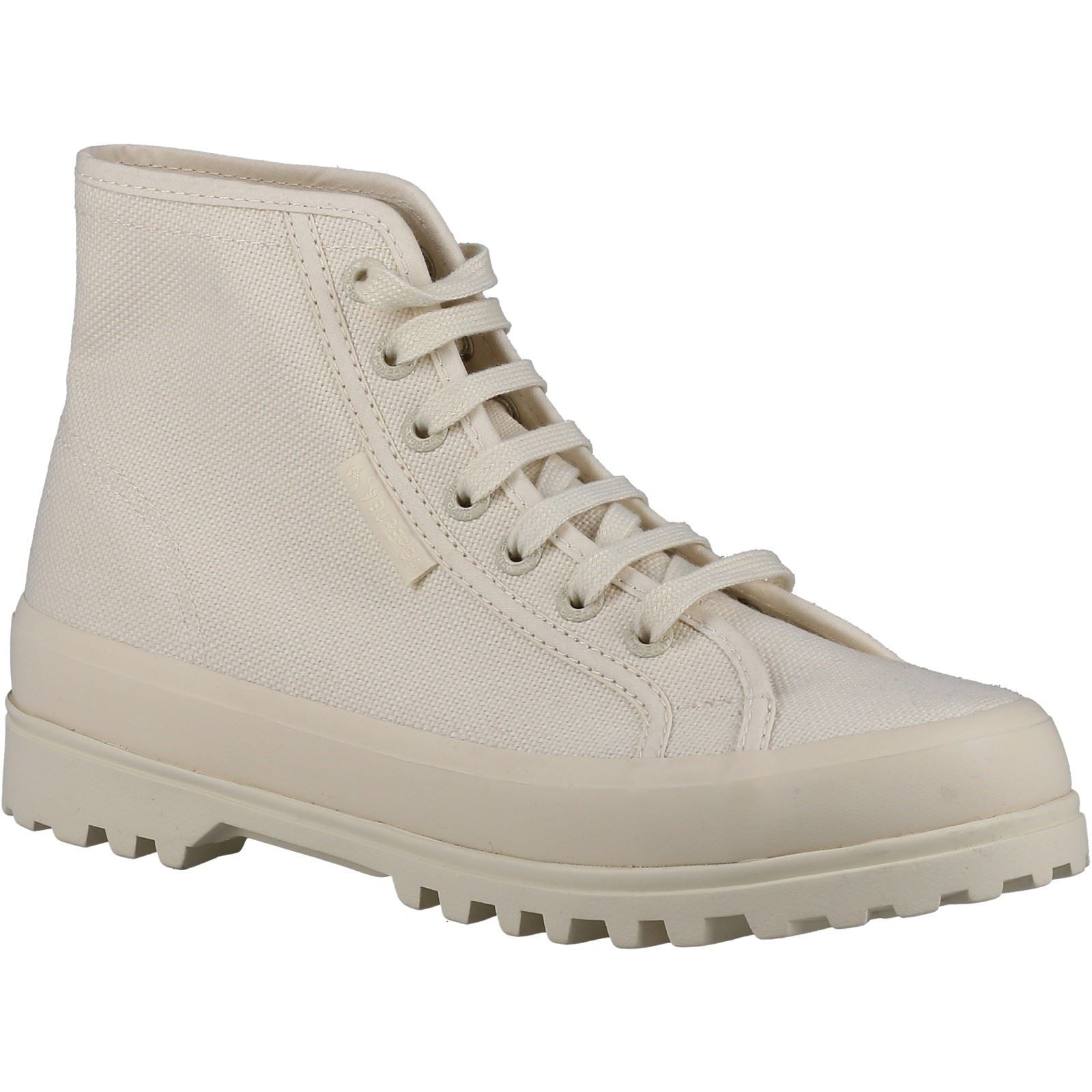 Superga 2341 Alpina Bottes Beige En Coton Pour Femmes