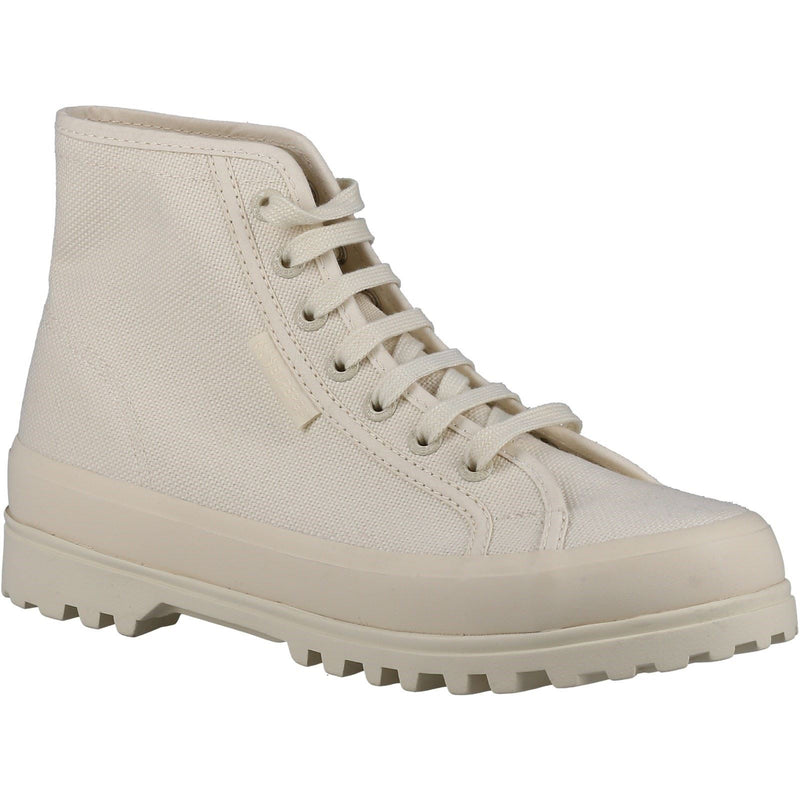 Superga 2341 Alpina Bottes Beige En Coton Pour Femmes