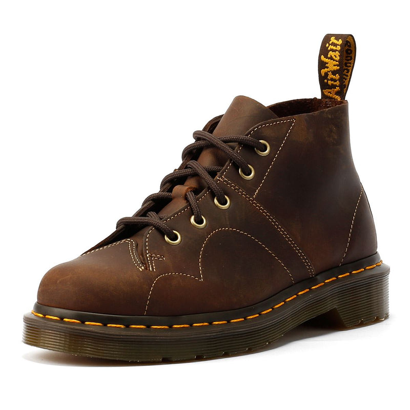 Dr. Martens Church Crazy Horse Bottes En Cuir Marron
