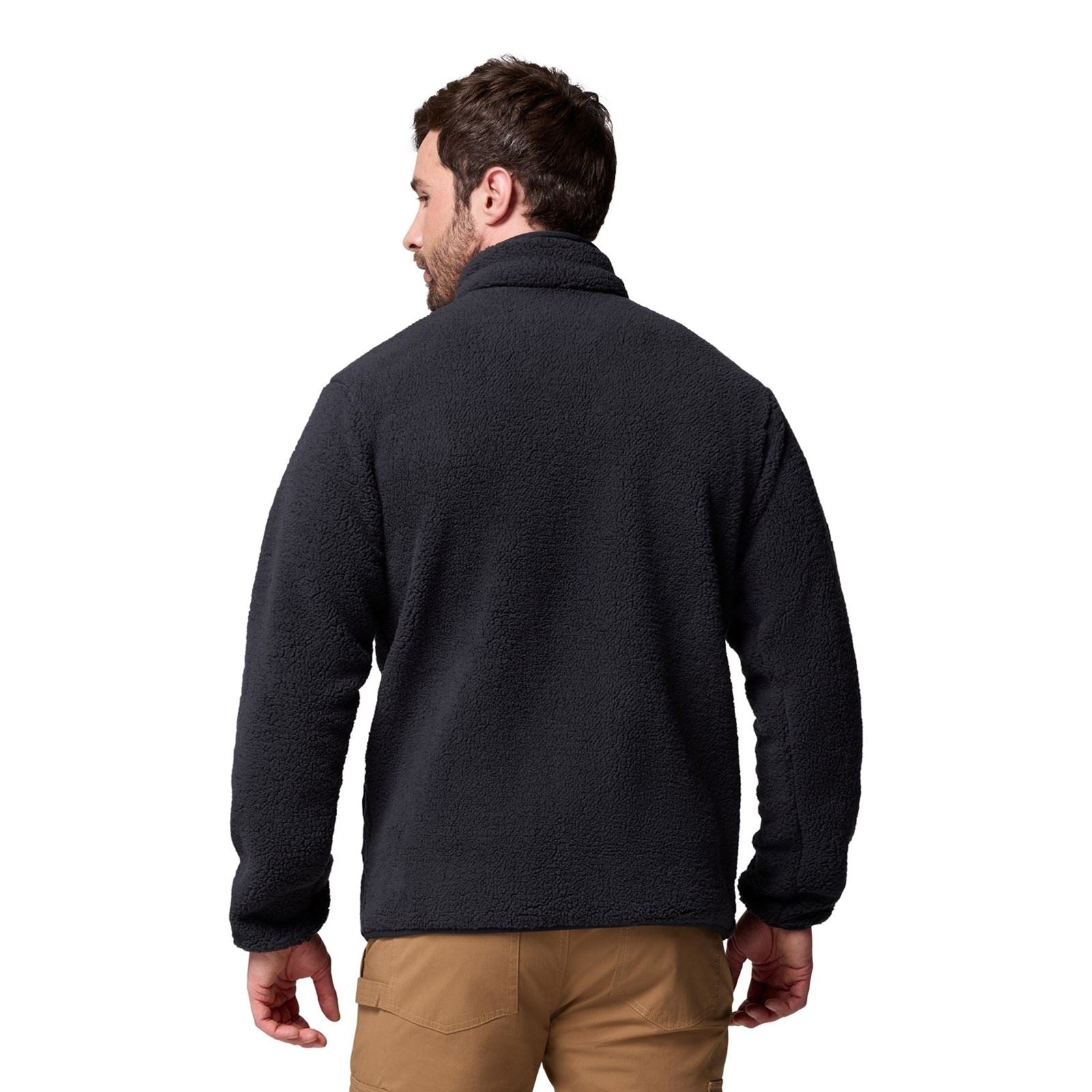 Columbia Rugged Ridge High Pile Full Zip Veste En Polaire Noire Pour Homme