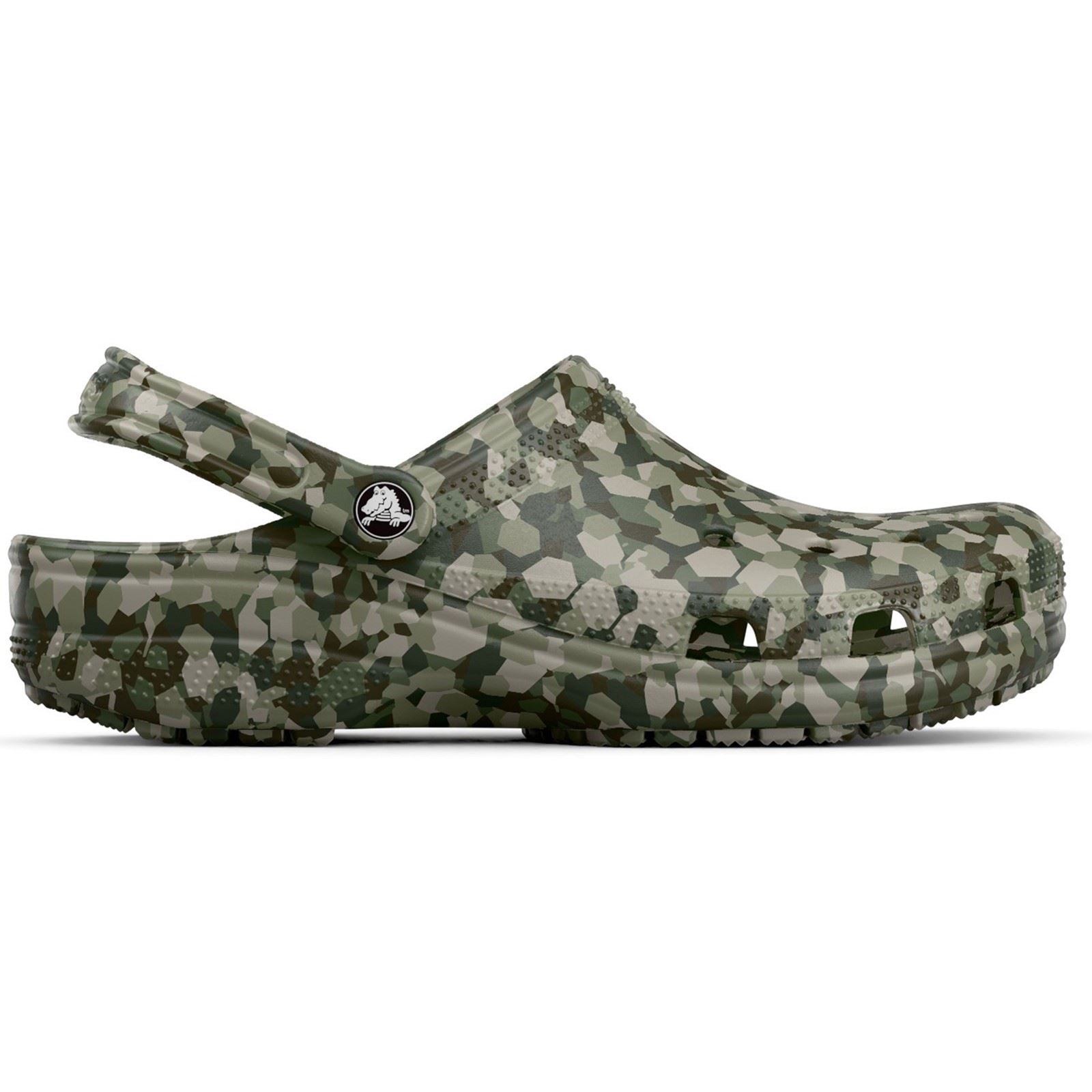 Crocs Classic Confetti Sabots Verts Armée Pour Hommes En Eva