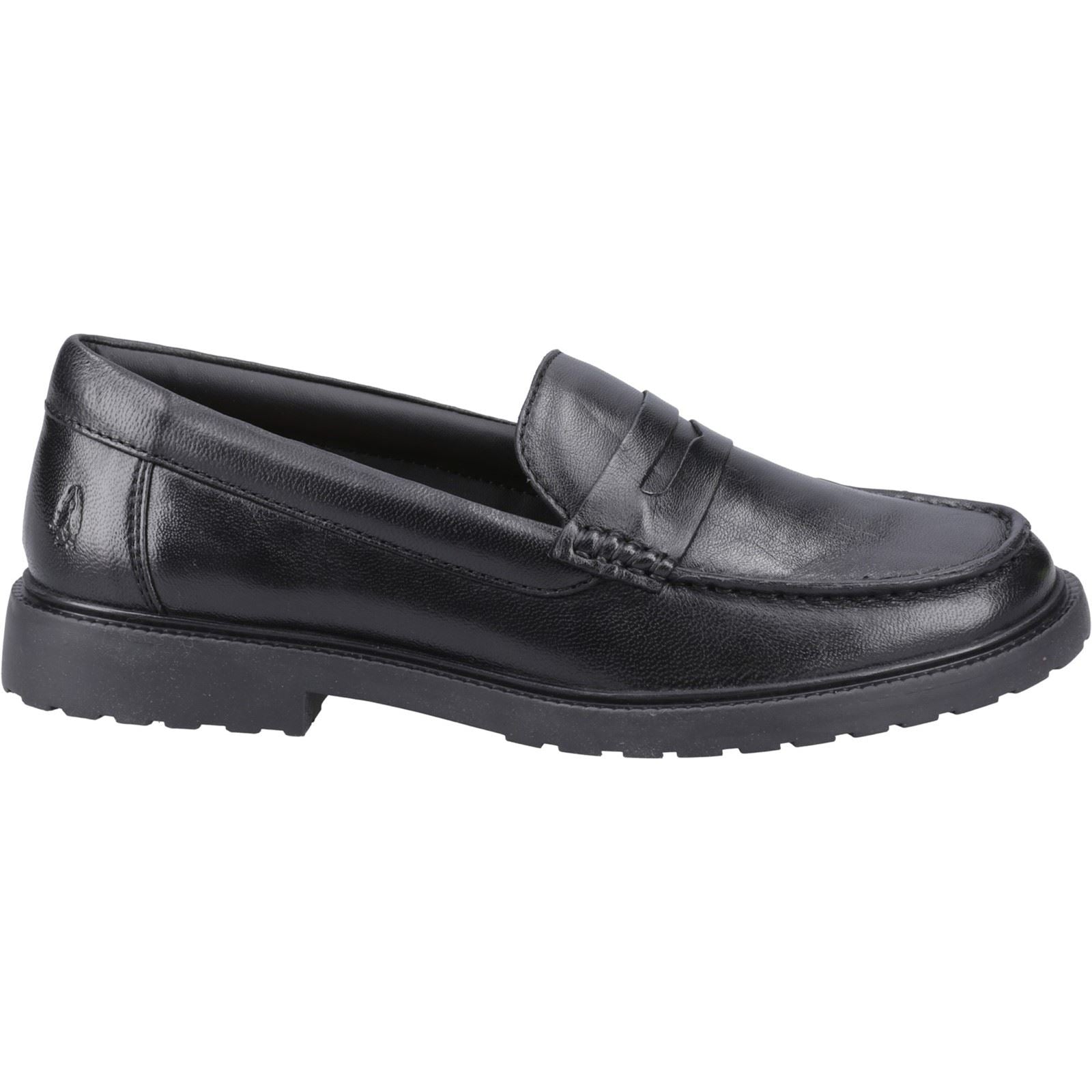 Hush Puppies Verity Slip On Mocassins Noirs En Cuir Pour Femmes