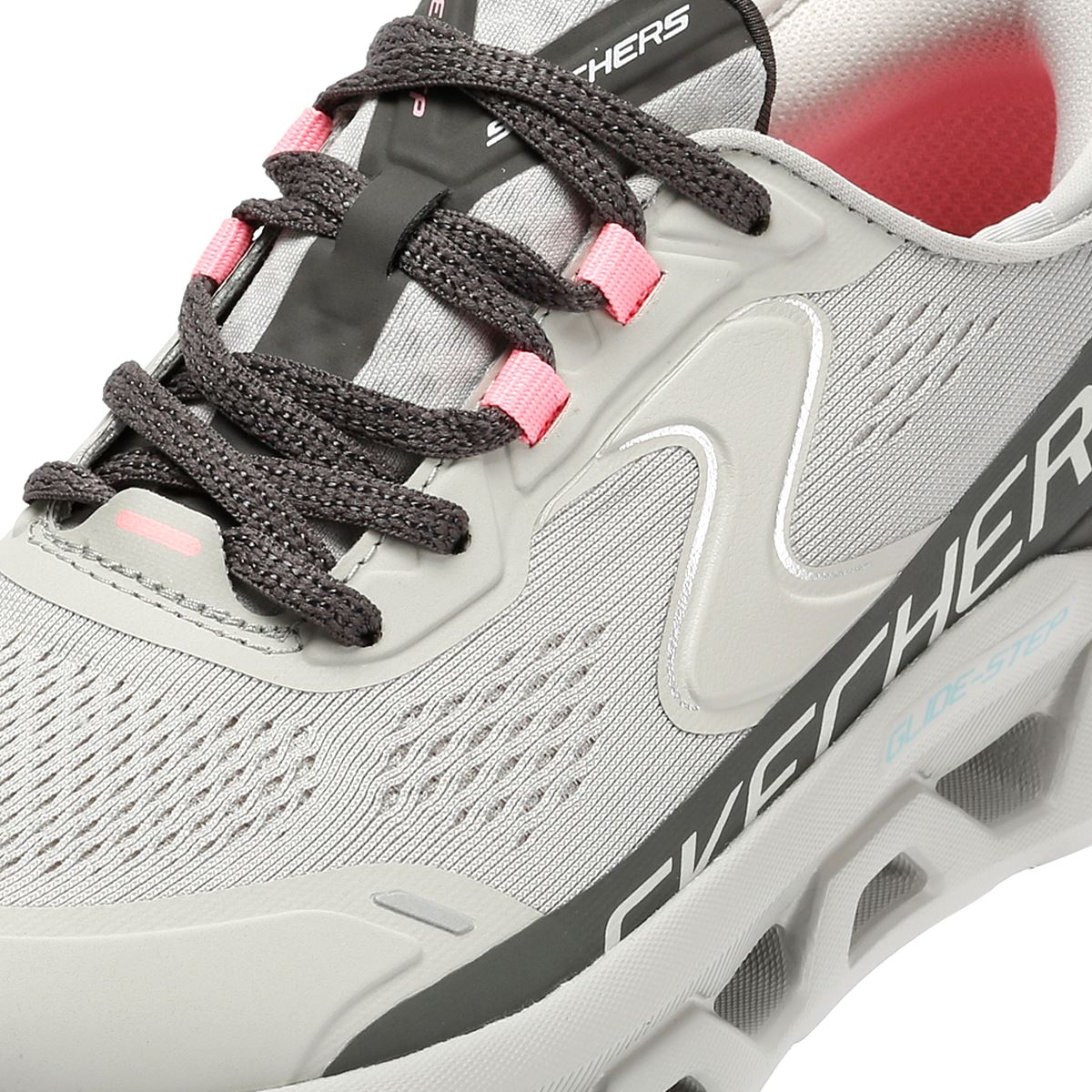 Skechers Slip-Ins Glide Step Altus Baskets Grises En Maille Pour Femmes