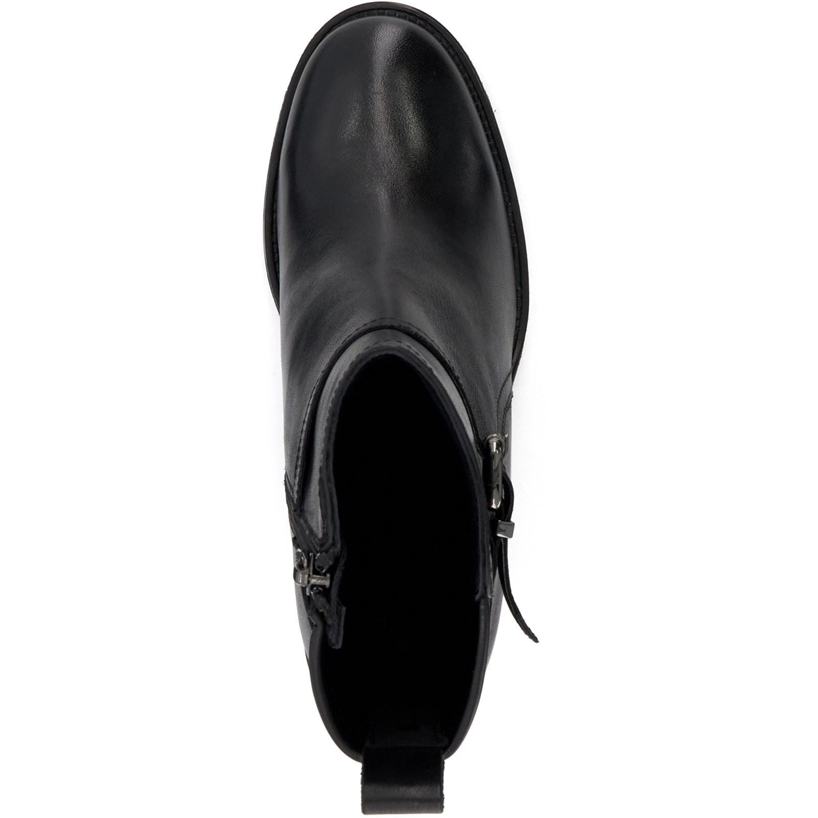 Dune Prance Bottes Noires En Cuir Pour Femmes