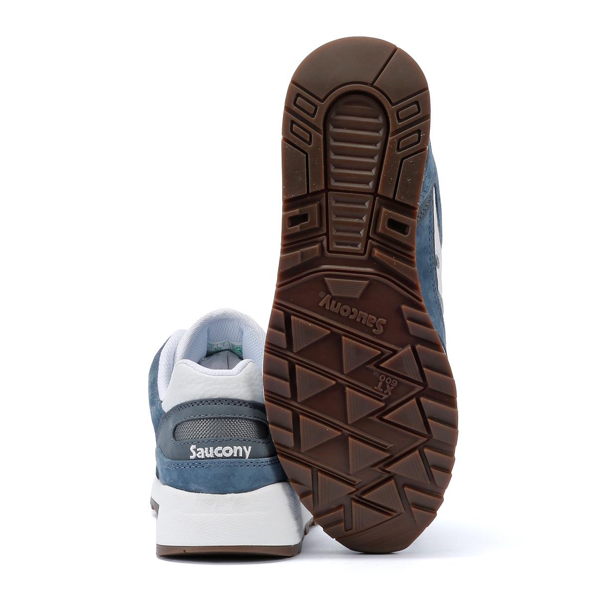 Saucony Shadow 6000 Baskets En Daim Bleu Marine/Blanc
