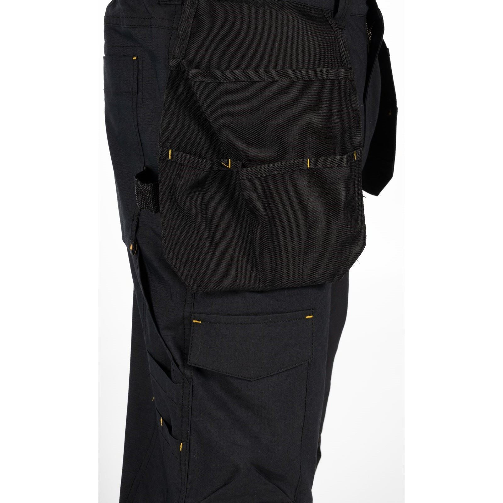 Caterpillar Nexus Holster Stretch Pocket Pantalons Noirs En Coton Pour Hommes - Extérieur