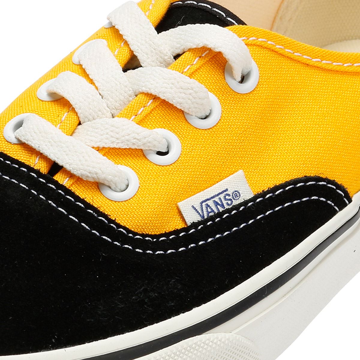 Vans Authentic Primary Multi Baskets Jaunes En Toile