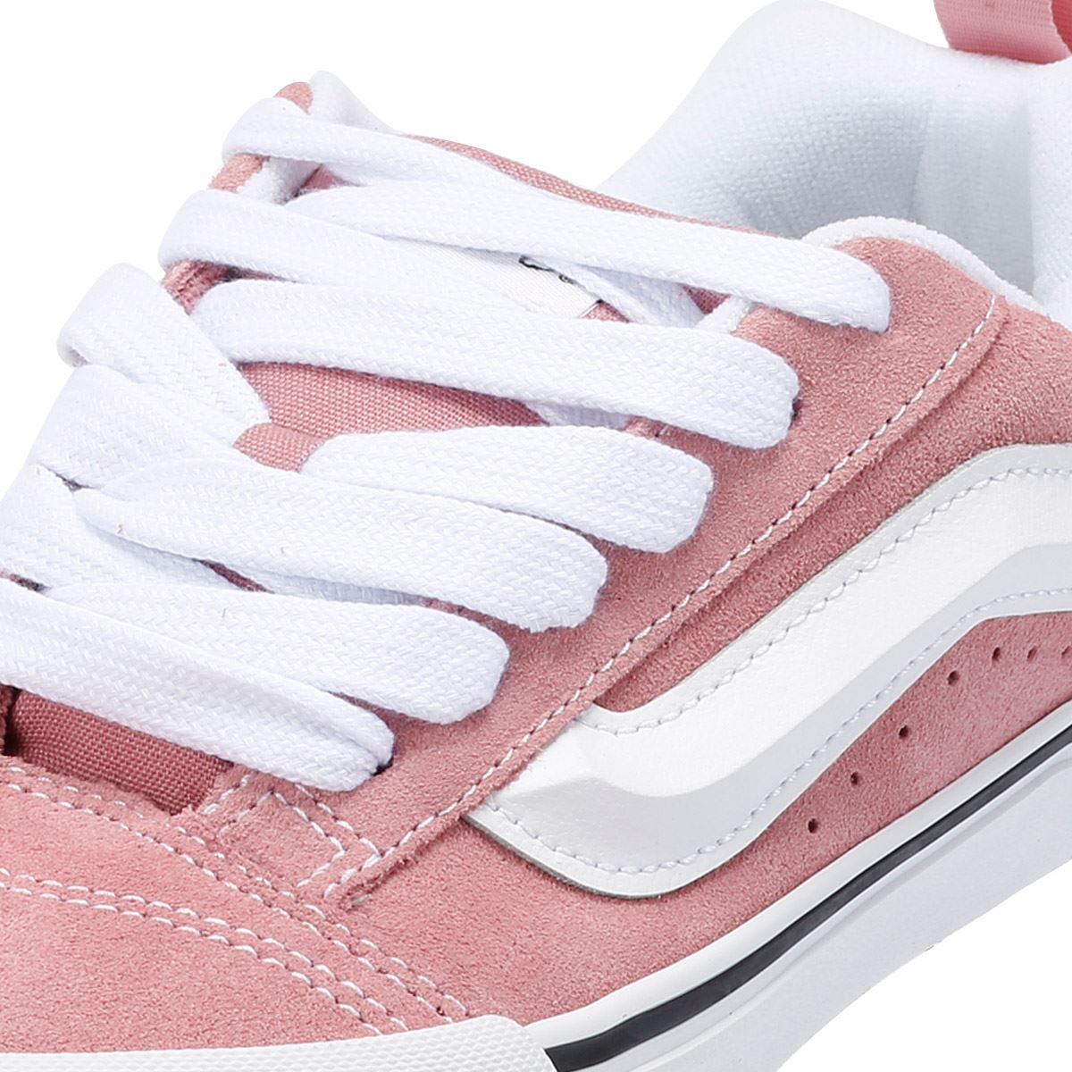 Vans Knu Skool Baskets Roses En Daim Pour Femme