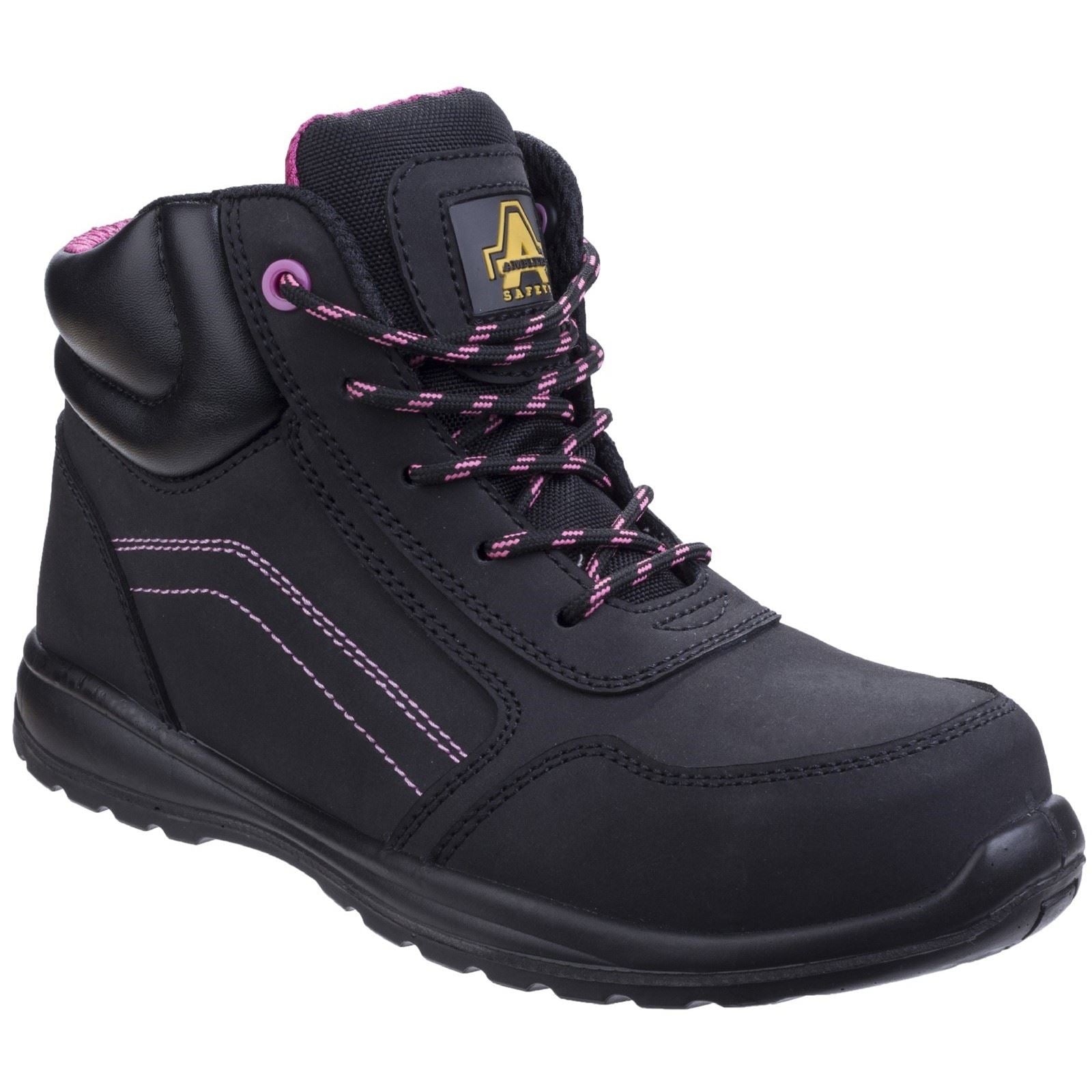 Amblers Safety  Bottes De Sécurité En Cuir Noir Pour Femmes Lydia Action As601