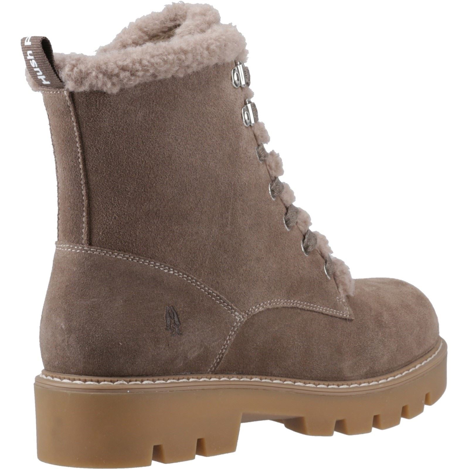 Hush Puppies Aurelia Bottines De Cheville D'hiver Pour Femmes En Taupe Suédois