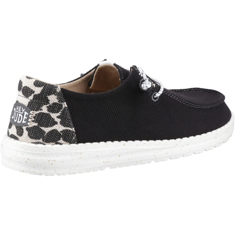 HEYDUDE Wendy Leopard Mocassins Pour Femmes Noirs/ Léopard