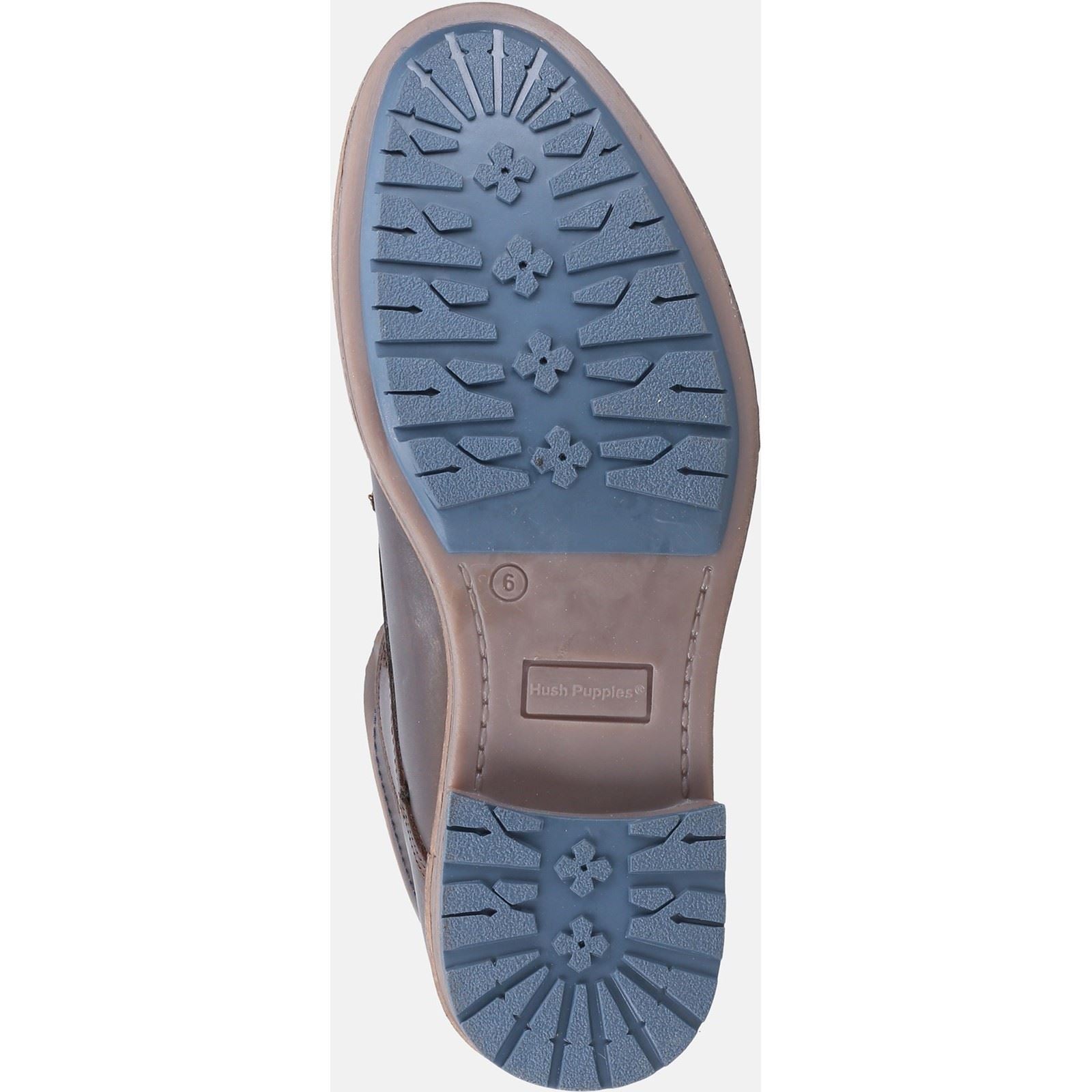 Hush Puppies Joel Bottes En Cuir Marron Pour Hommes
