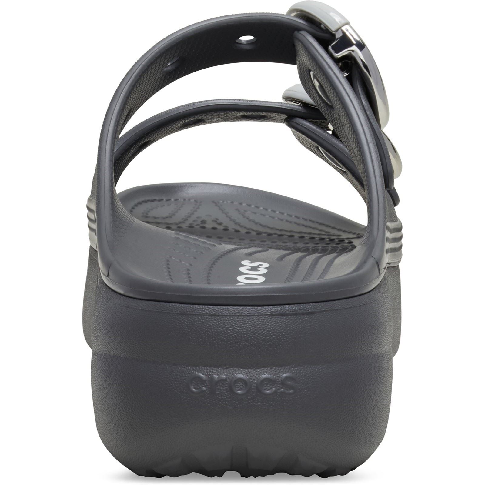 Crocs Saturday Platform Buckle Sandales En Carbone Pour Femmes Eva