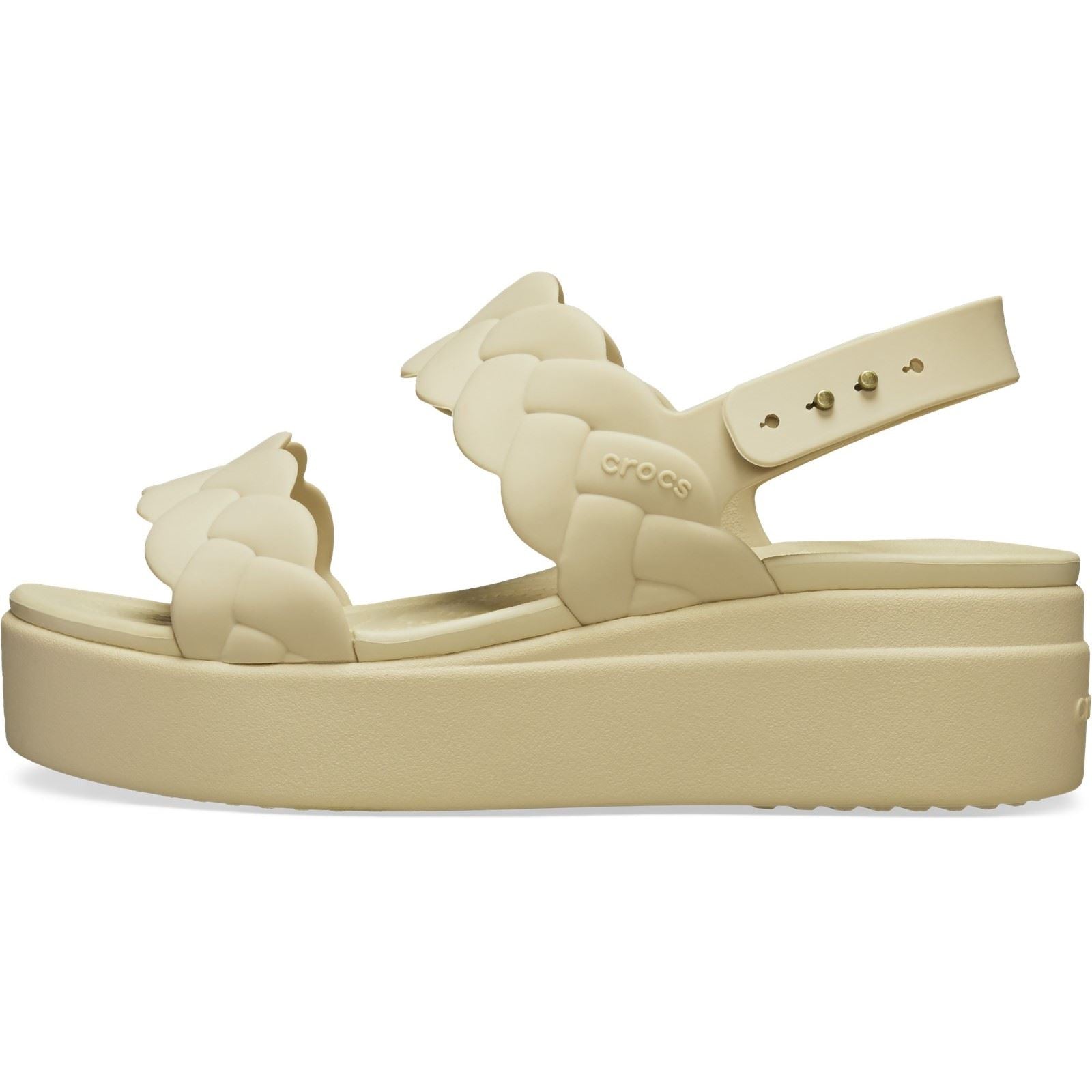 Crocs Brooklyn Woven Sandales Chai Pour Femme En Thermoplastique
