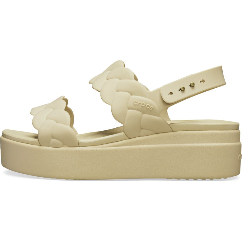 Crocs Brooklyn Woven Sandales Chai Pour Femme En Thermoplastique