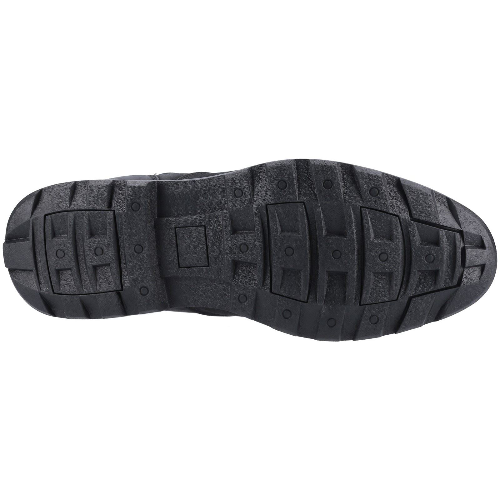 Hush Puppies Tyrone Bottes Noires En Cuir Pour Hommes