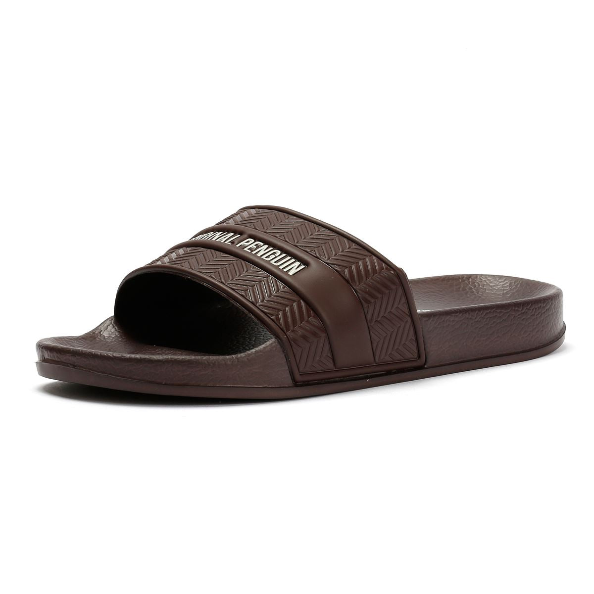 Penguin Paradise Glissements Bruns Pour Hommes