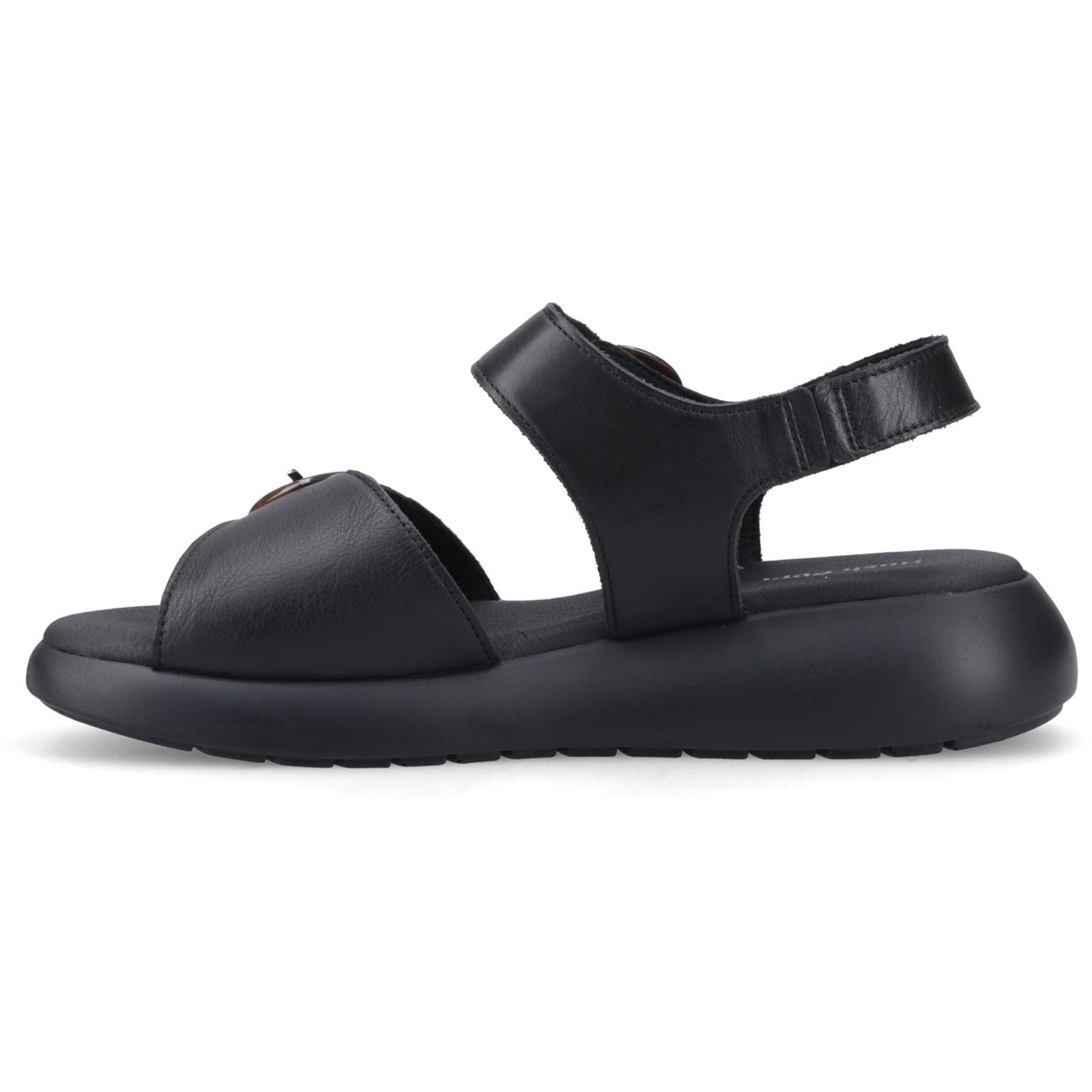 Hush Puppies Alison Sandales Noires Pour Femmes En Cuir