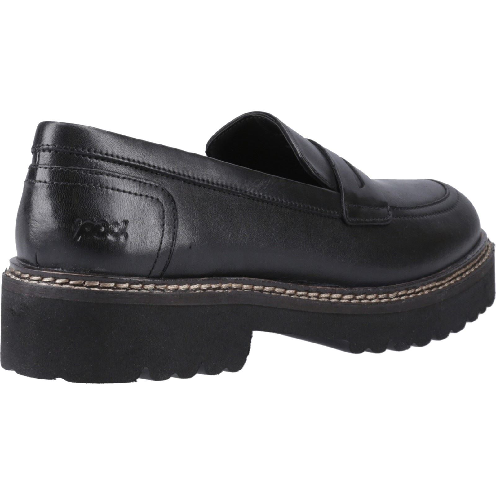 Pod Kenny Mocassins En Cuir Noirs Pour Femmes