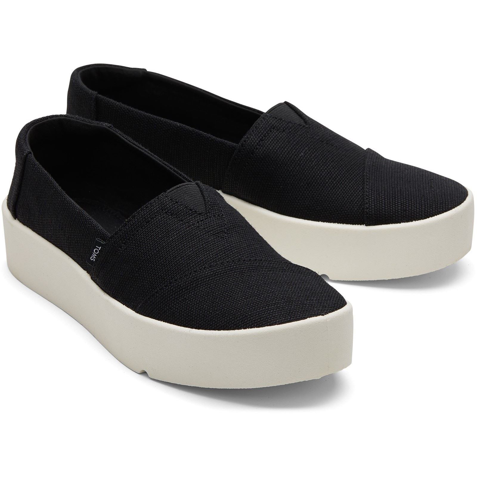 TOMS Verona Baskets Noires Pour Femmes En Toile