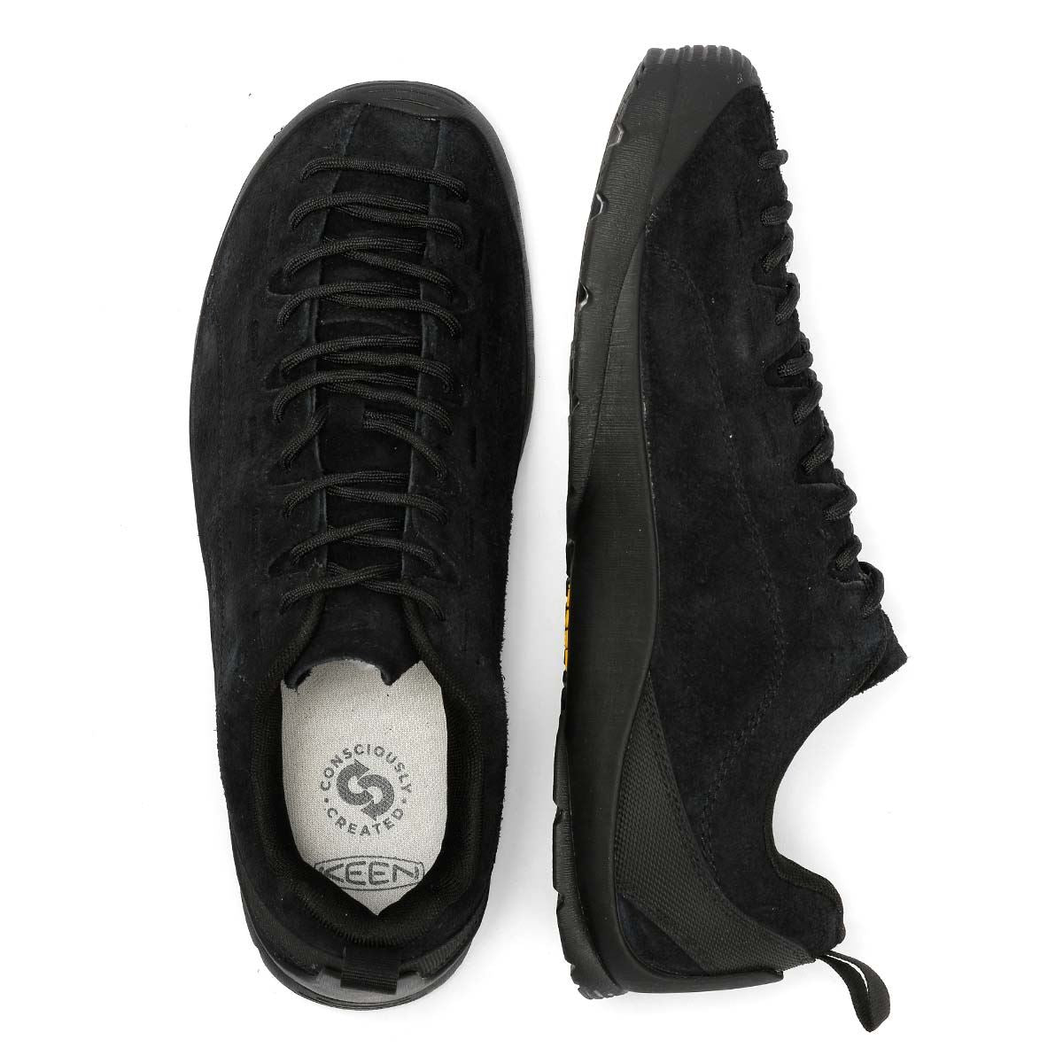 Keen Jasper Baskets Noires Pour Hommes Suède