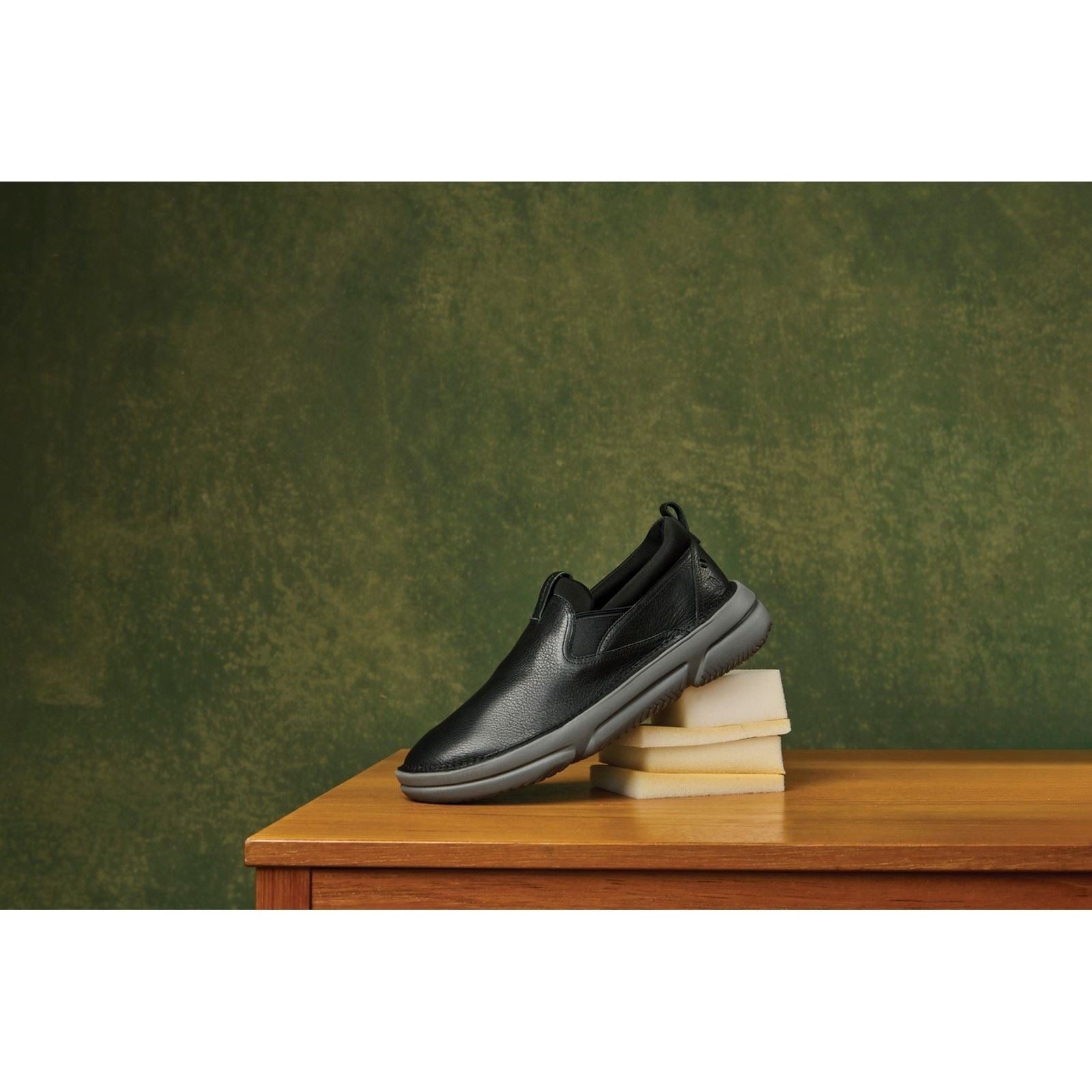Hush Puppies Baylor Mocassins Noirs En Cuir Pour Hommes
