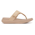 FitFlop F-Mode Go Adjustable Flatform Sandales Beige Pour Femmes