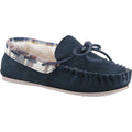 Cotswold Kilkenny Chaussons Pour Femmes En Daim Bleu Marine