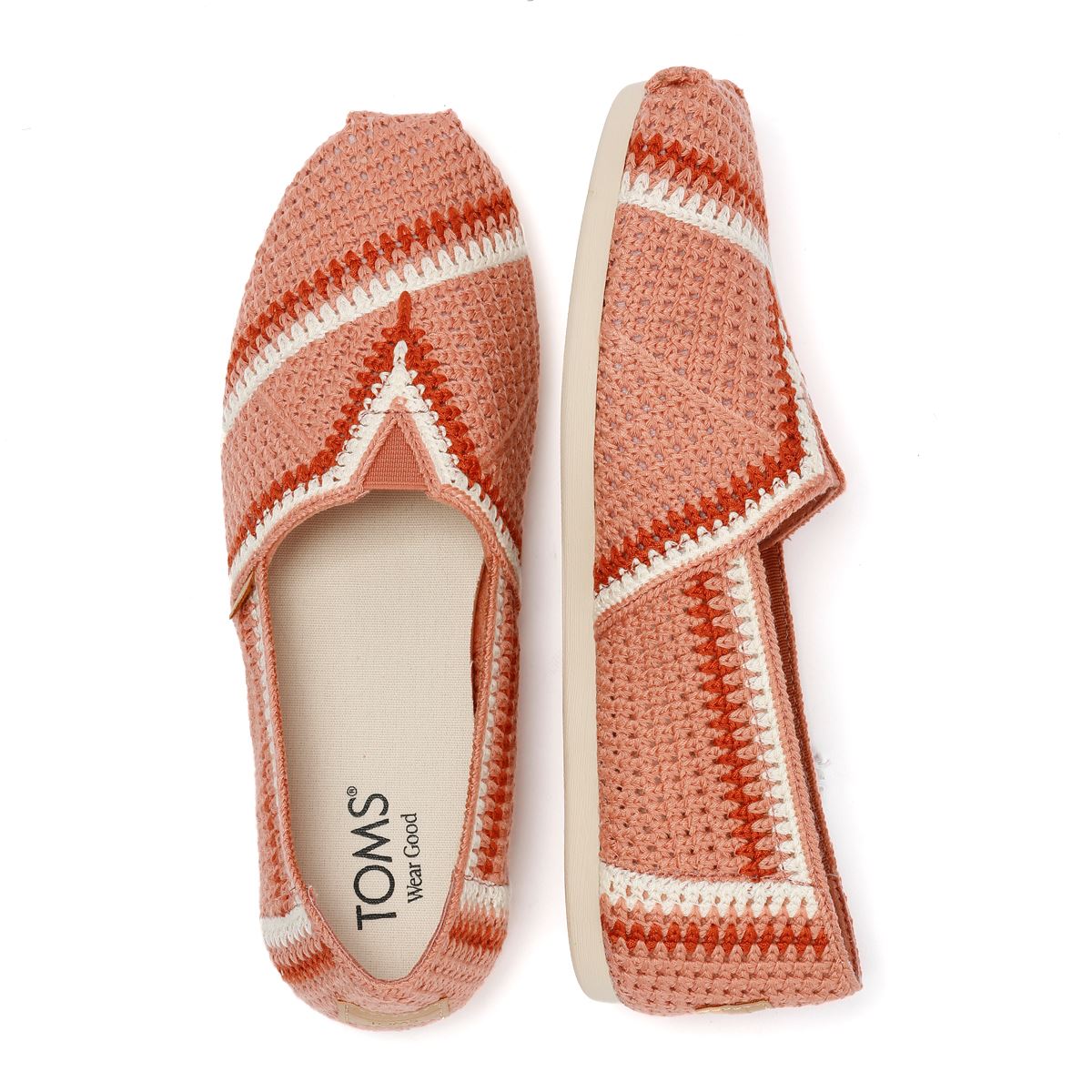 TOMS Alpargata Classic Espadrilles Roses En Coton Pour Femmes