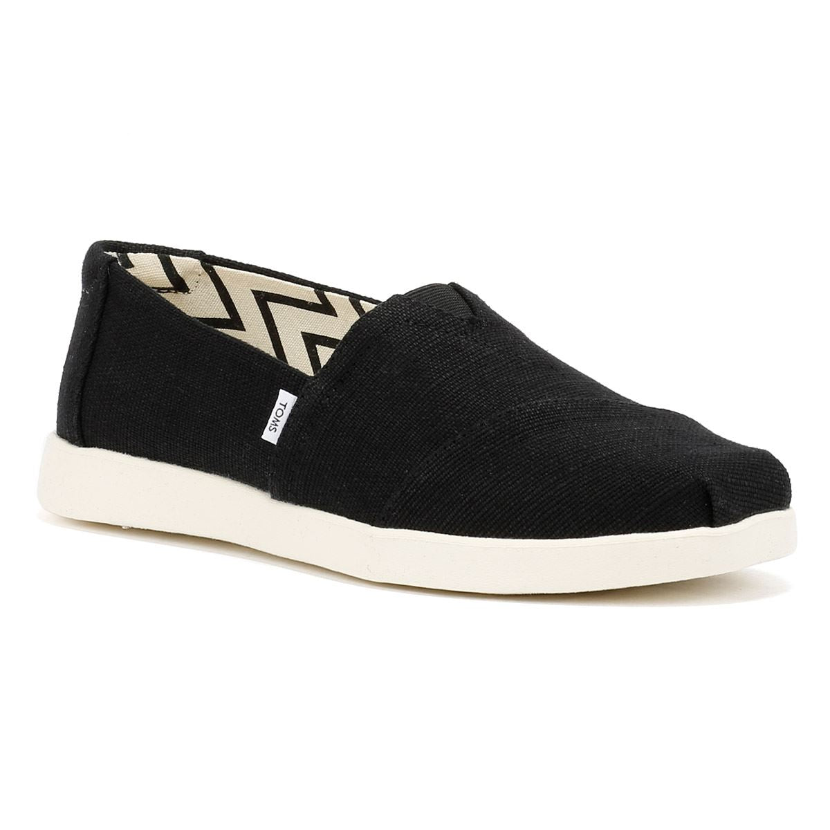 TOMS Alpargata Plus Heritage Espadrilles En Toile Pour Femmes Noires