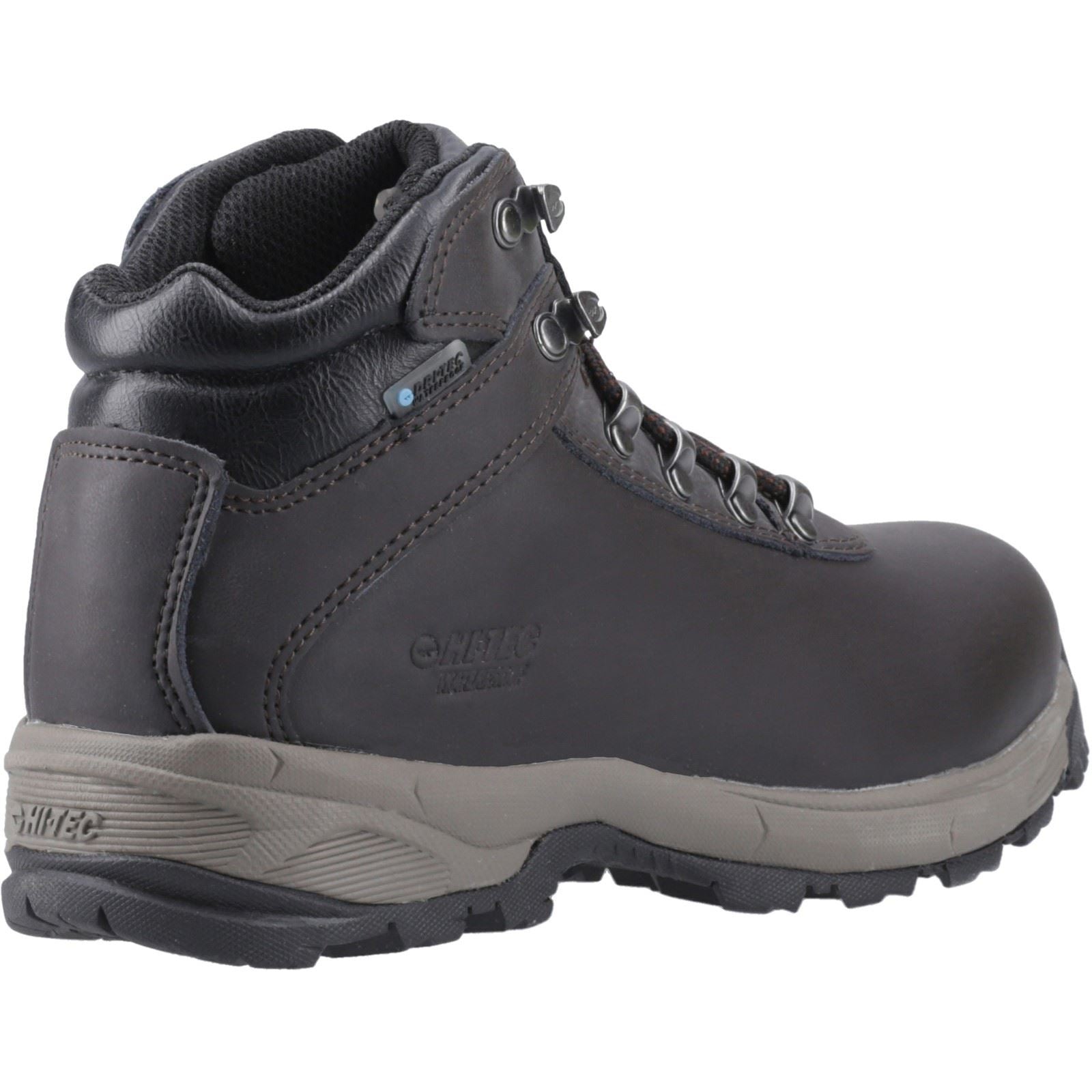 Hi-Tec Eurotrek Lite Waterproof Bottes De Randonnée En Simili Cuir Pour Femme De Couleur Chocolat Foncé