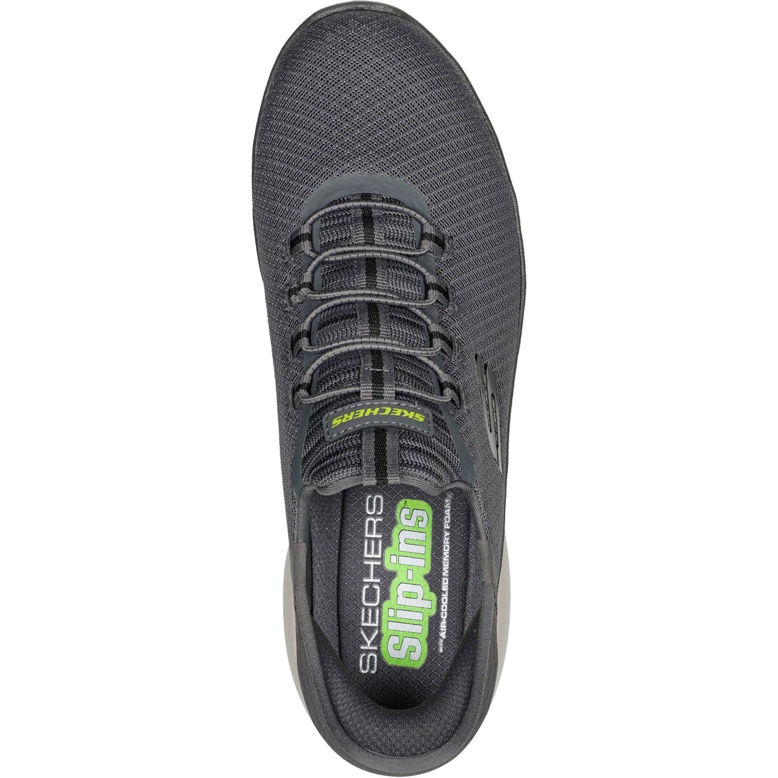 Skechers Summits High Range Baskets En Synthétique Pour Hommes, Couleur Anthracite