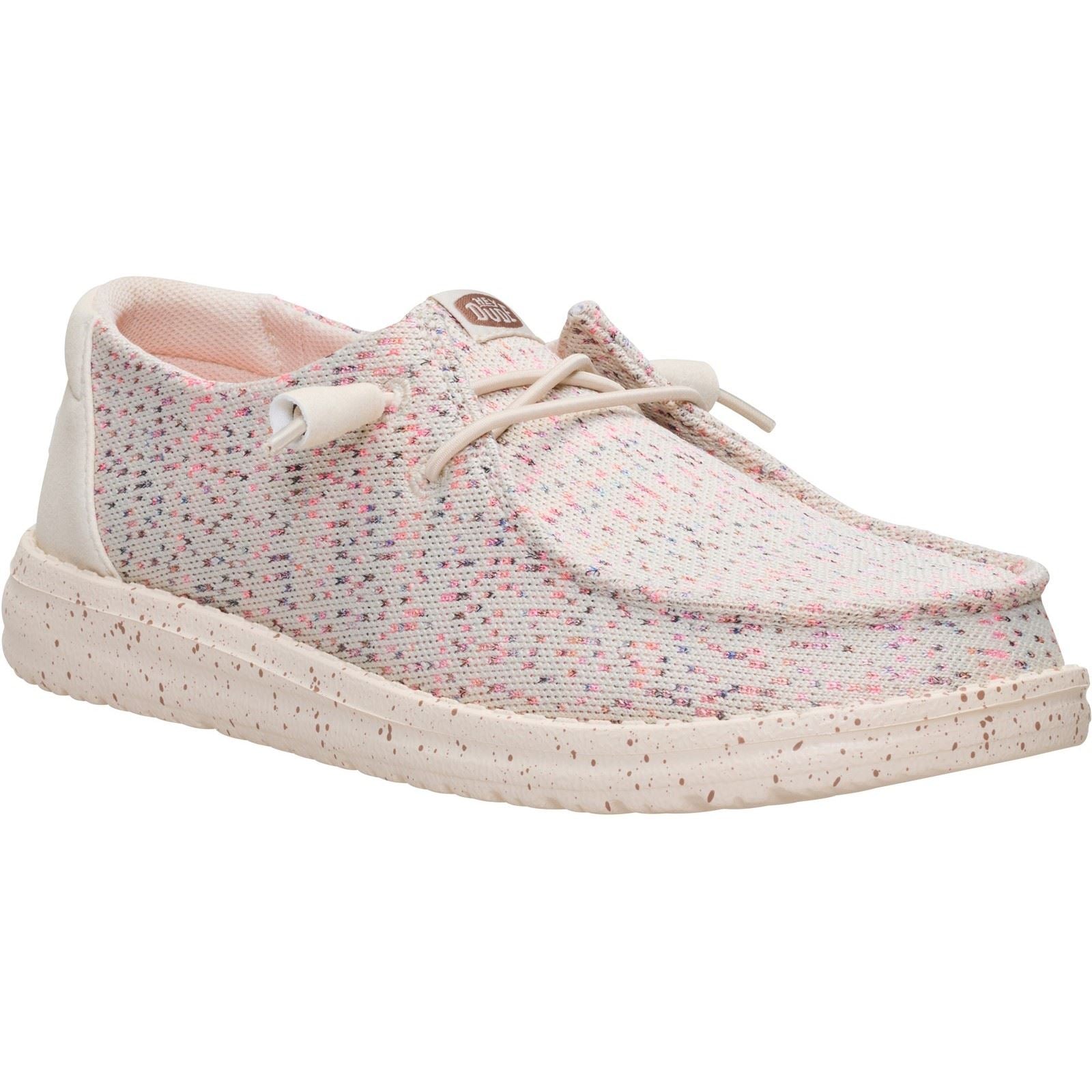 HEYDUDE Wendy Stretch Mocassins En Polyester Pour Femmes Taupe/Multi