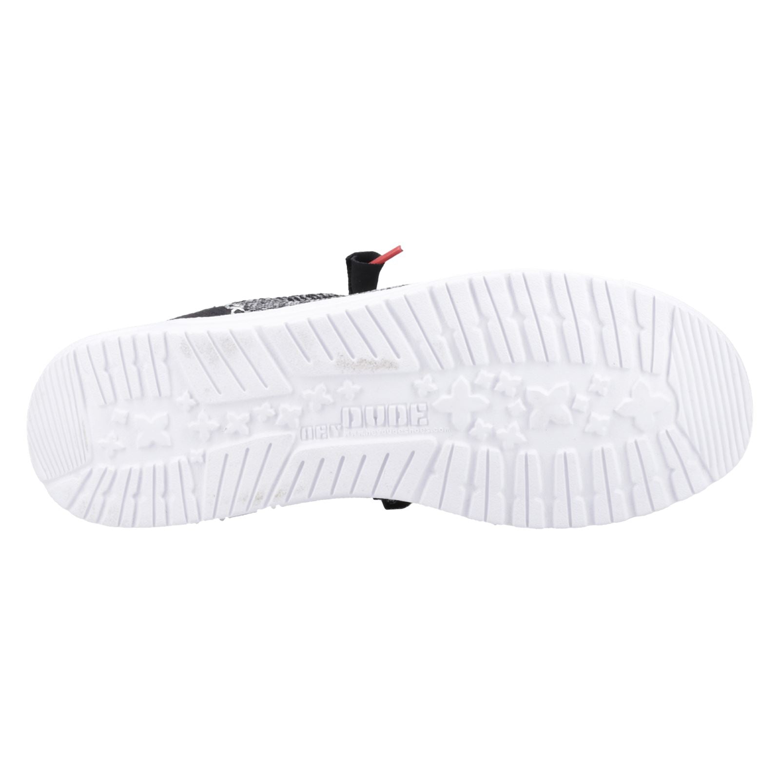 HEYDUDE Wally Funk Open Mesh Chaussures Bateau Hommes Noires/Blanches
