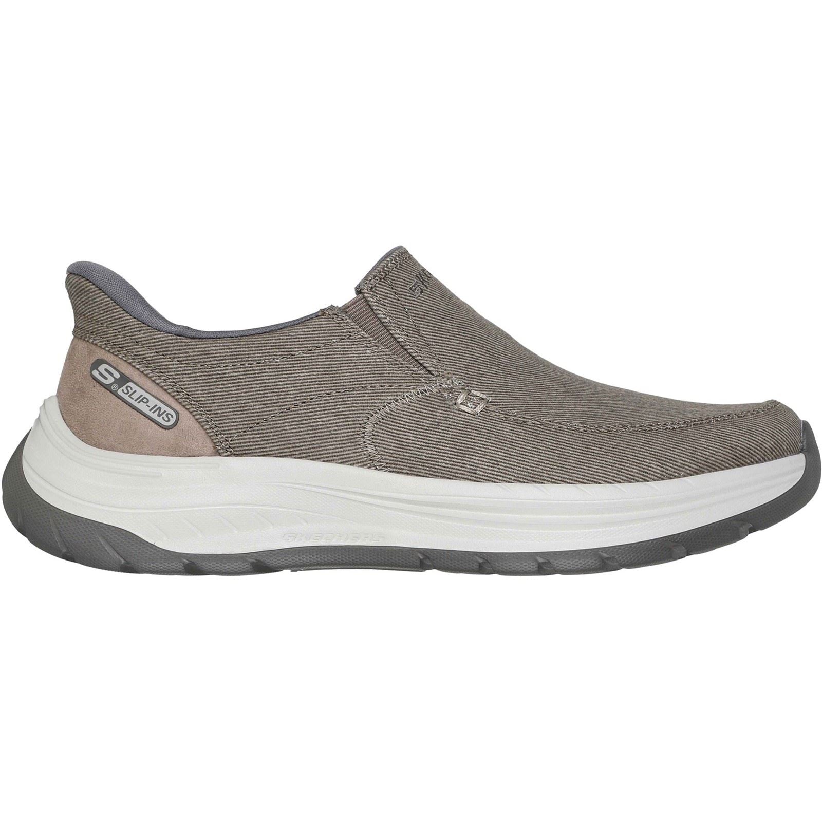 Skechers Decklan - Gulliver Baskets Taupe Pour Hommes En Textile