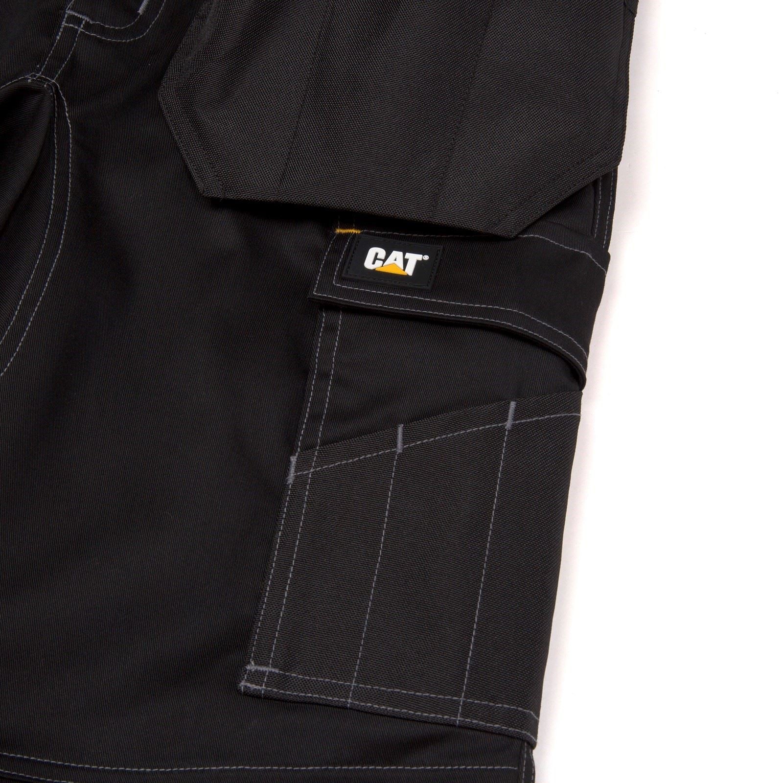 Caterpillar Essential Knee Pocket Stretch Holster Pantalons De Plein Air Pour Hommes En Polyester Noirs