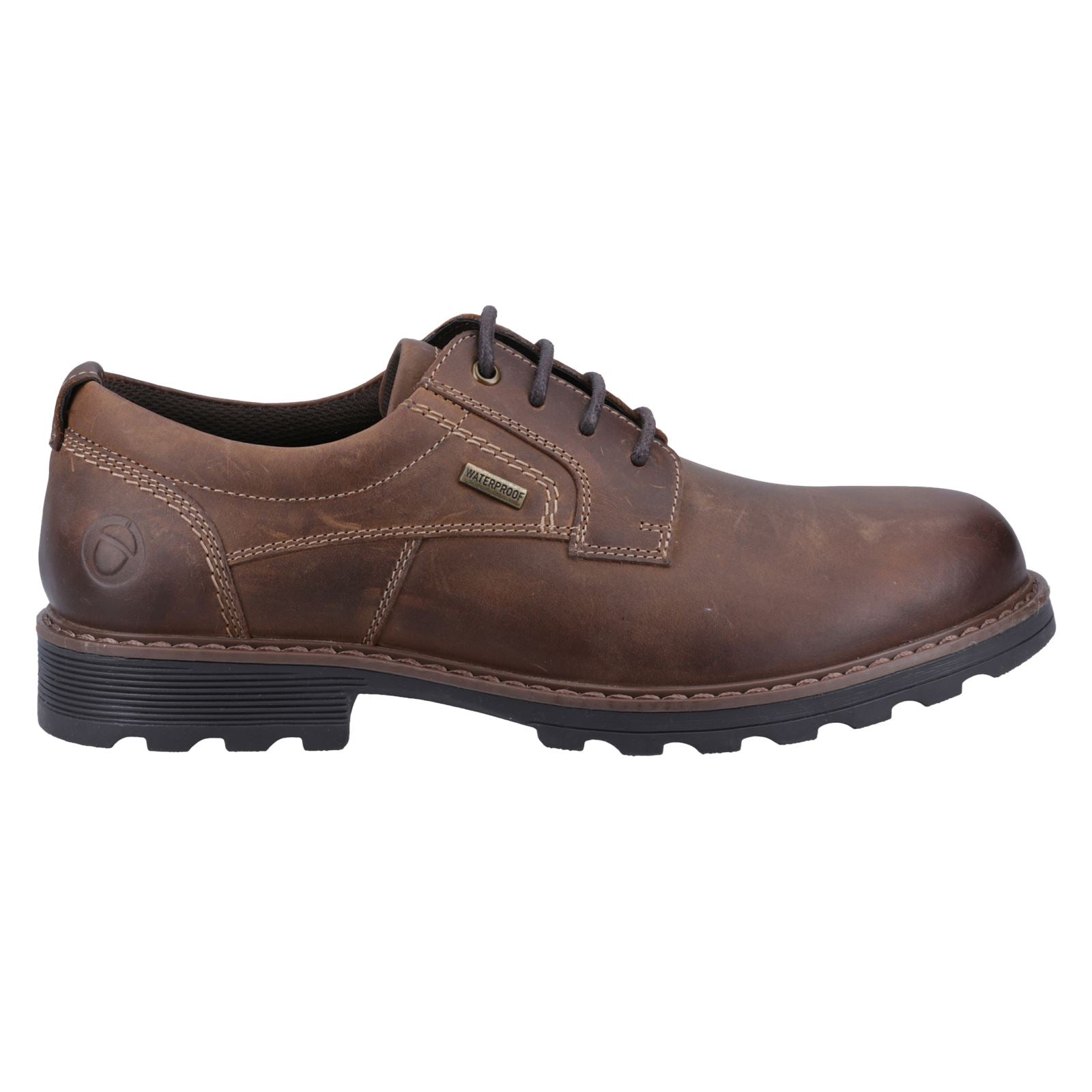 Cotswold Tadwick Chaussures À Lacets Pour Hommes En Cuir Bronzé Foncé