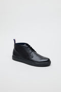 Ben Sherman Parka Bottes Noires En Cuir Pour Hommes