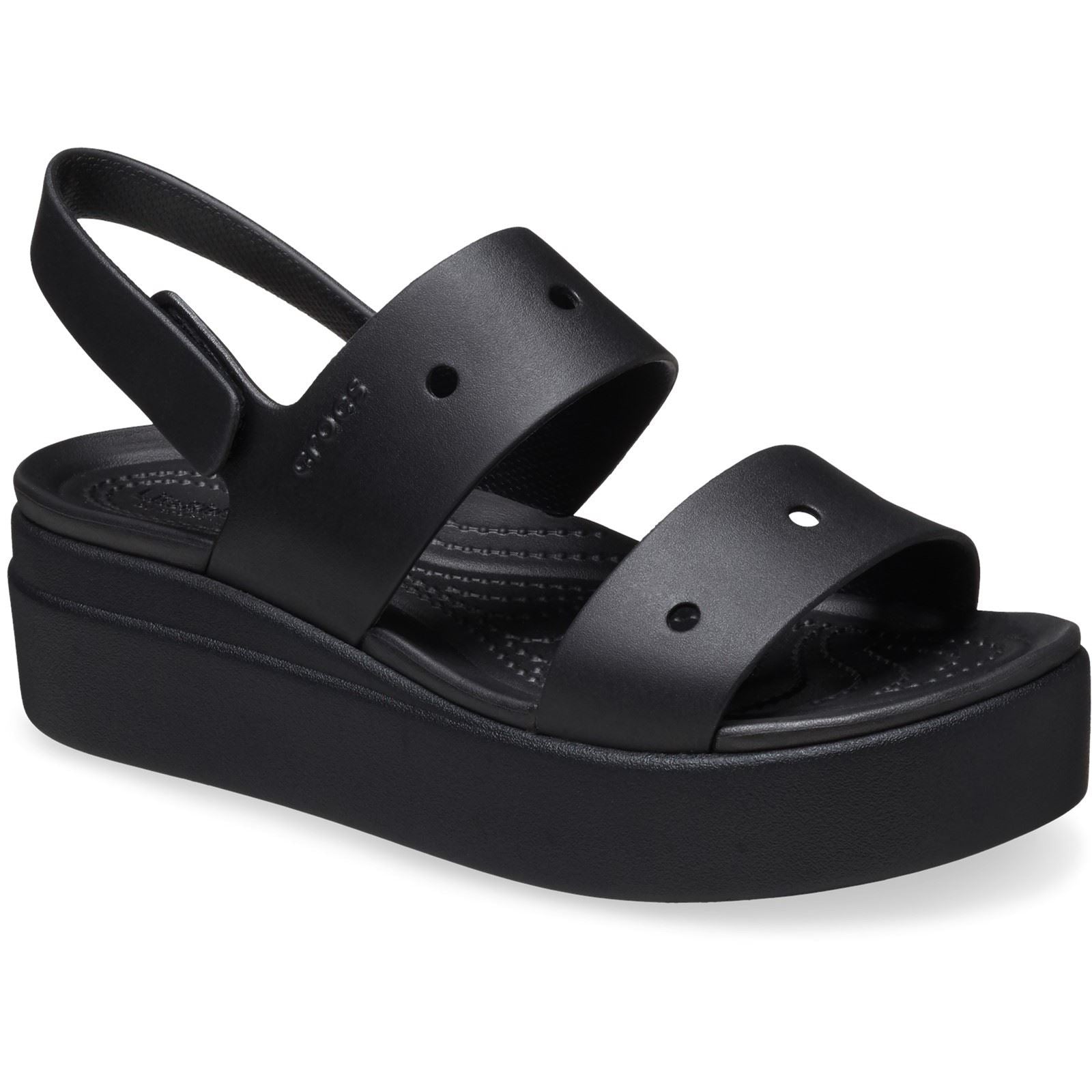 Crocs Brooklyn 4U Sandales Noires Pour Femme En Thermoplastique