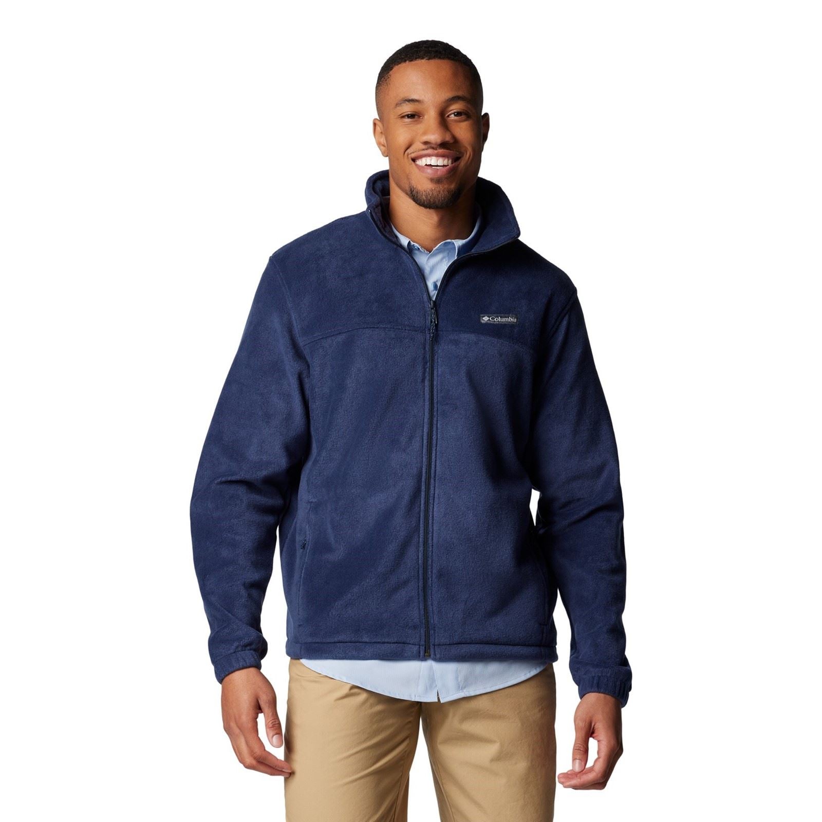 Columbia Steens Mountain Full Zip 2.0 Veste En Polaire Bleue Pour Homme