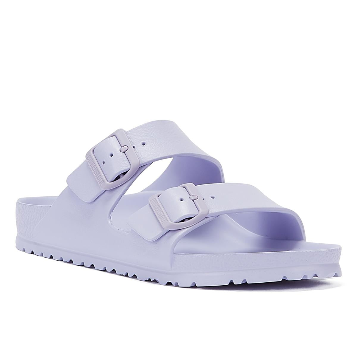 Birkenstock Sandales Violettes Pour Femmes Arizona Eva Fog