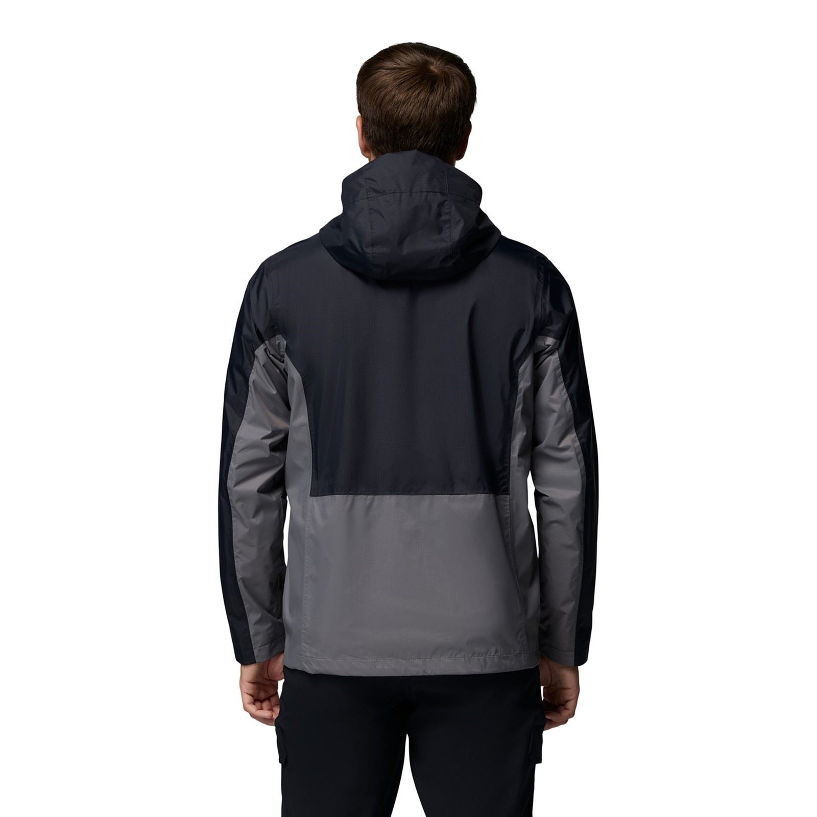 Columbia Pouring Adventure III Jacket Veste De Pluie Noire Pour Hommes