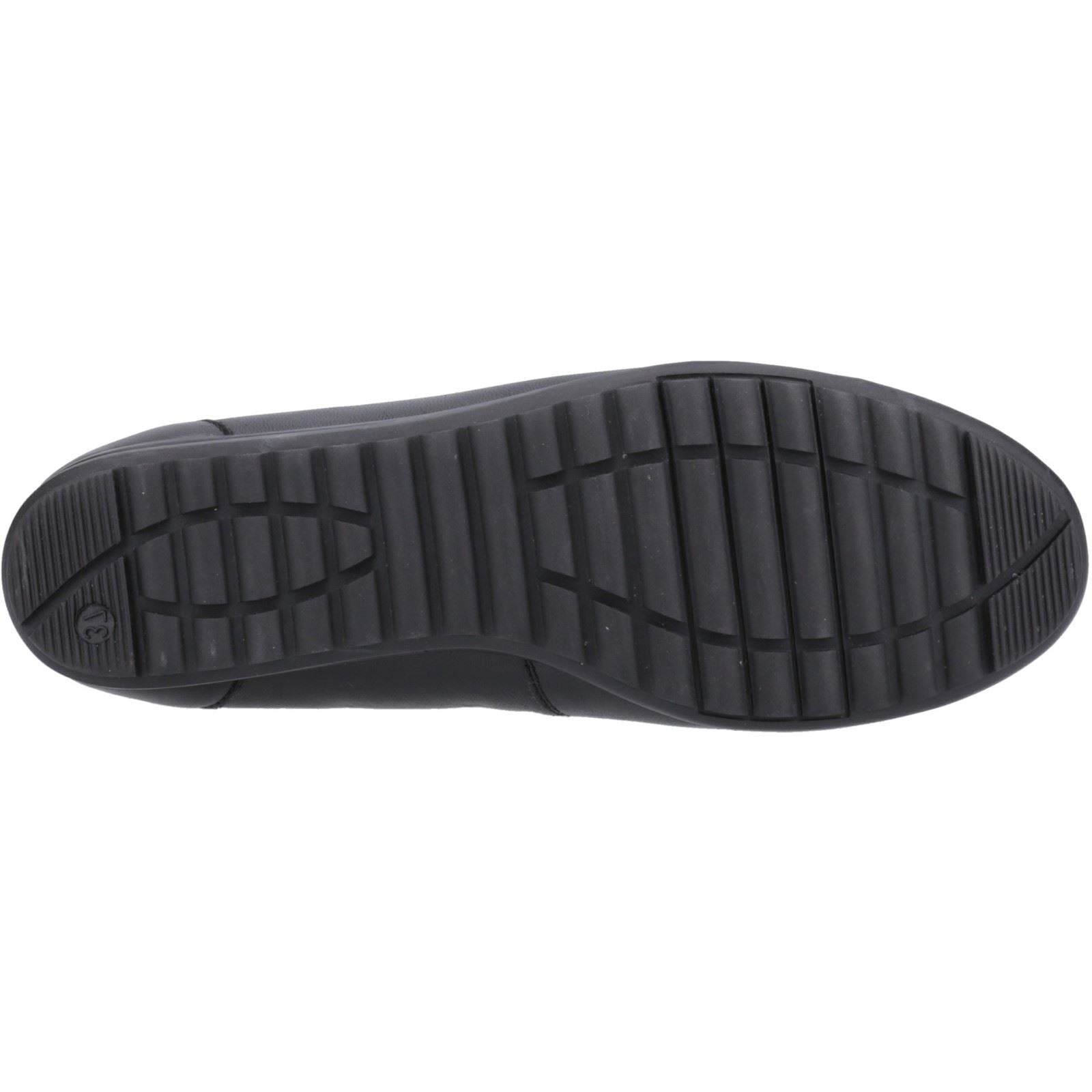 Hush Puppies Lucille Flats En Cuir Pour Femmes Noir